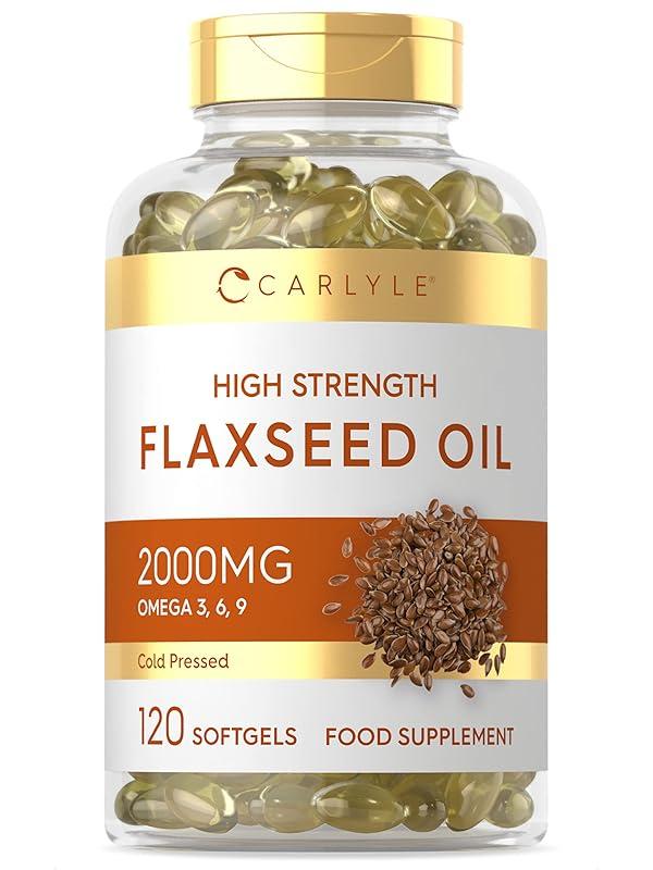 Flaxseed Oil Capsules by Carlyle